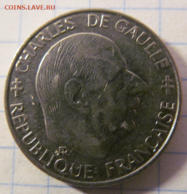 Франция 1 франк, 1988. Шарль де Голль. 22:00 МСК 22.10.2019 - QIP Shot - Screen 606