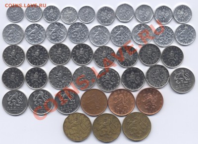 Иностранные монеты распродажа!!! - Чехия реверс