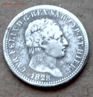 Сардиния 1 лира 1828 до 22-00 21.10 - IMAG3492~2