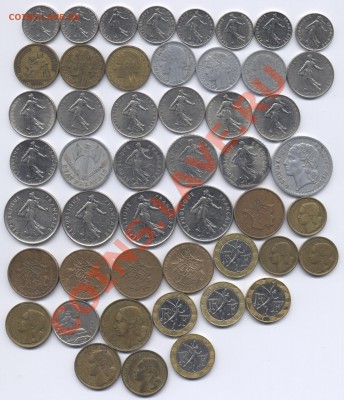 Иностранные монеты распродажа!!! - Франция1 реверс