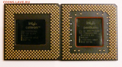 два процессора: Intel Pentium MMX и Intel Celeron 466 - P1810633.JPG