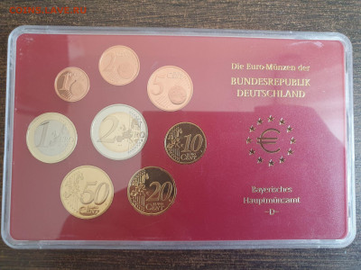 Германия набор ЕВРО 2004 г. D. 8 монет Proof. 23.10 в 22. - 139634468 (1)