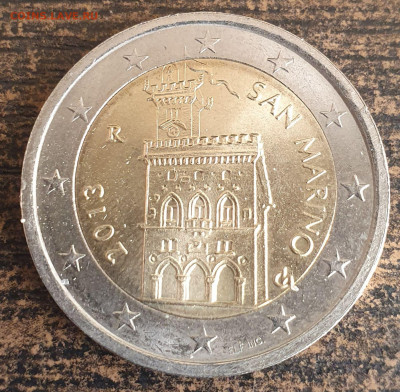 Сан Марино 2 евро 2013 аUNC 23.10 в 22.10 - 139490103