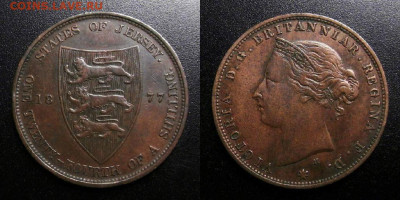 МОНЕТЫ МИРА 10-19 - Джерси – 1-24 шиллинга (1877 Н) «Виктория»