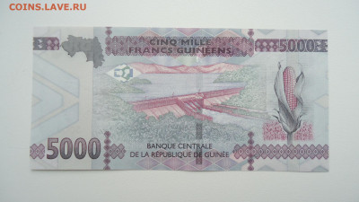 ГВИНЕЯ 5000 ФРАНКОВ 2015 UNC - DSC06689.JPG