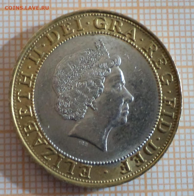 Великобритания 2 фунта 2004 г. , подделка или фуфло или норм - фото1