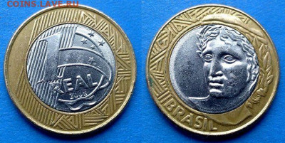 Бразилия - 1 реал 2008 года (БИМ) до 26.10 - Бразилия 1 реал, 2008