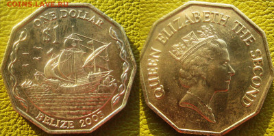 БЕЛИЗ 1 доллар 2003 г До 22-10 в 22-00мск - Белиз 1 доллар