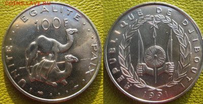 Джибути 100 франков 1991 г До 22-10 в 22-00мск - Джиб 100ф
