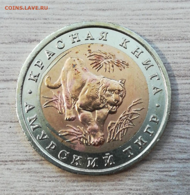 10 рублей 1992г. "Амурский тигр" брак - IMG-20191020-WA0006