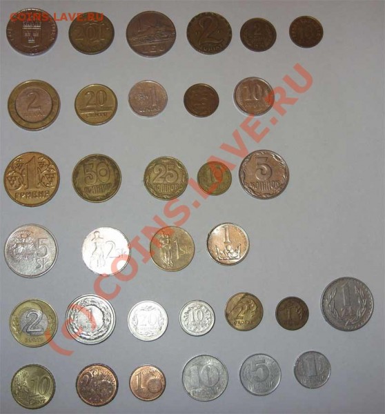 Иностранные монеты 33 штуки - 3-1