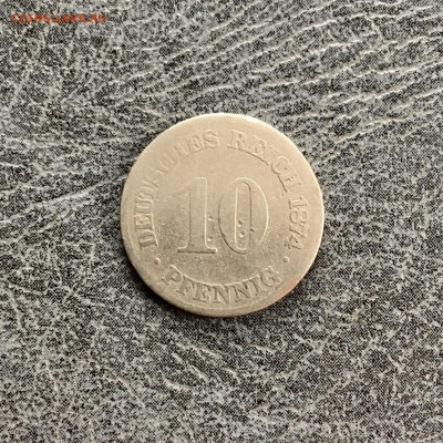 Германия 10 пфеннигов 1874 года. До 22:00 26.10.19 - 73E9D428-C6AC-49F0-9A8D-A11B356A2391