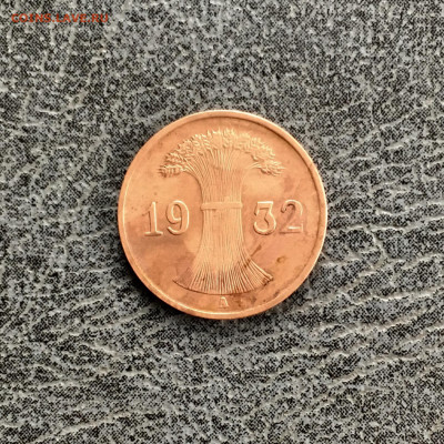 Германия 1 пфеннигов 1932 года. До 22:00 26.10.19 - 219B8BF8-19F6-4A2C-89CF-37D688BA3A40