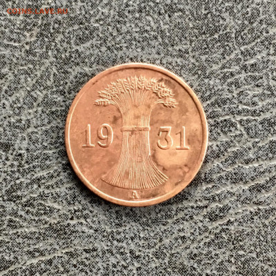 Германия 1 пфенниг 1931 года. До 22:00 26.10.19 - 5C823839-78F6-46F9-B56F-39FEC2C1BD6F