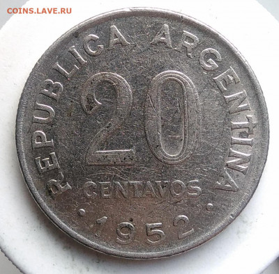 Аргентина 20 сентаво 1952 года до 24.10.2019 - IMG_20191011_144913