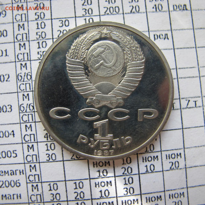 1 рубль 1987 "70 лет ВОСР". Пруф. - IMG_5121.JPG