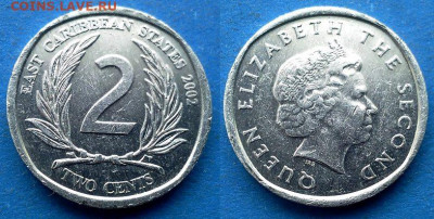 Восточные Карибы - 2 цента 2002 года до 27.10 - Восточные Карибы 2 цента, 2002