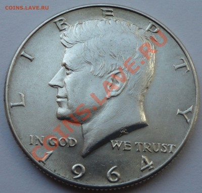 2 доллара США, 1964 - серебро - 2