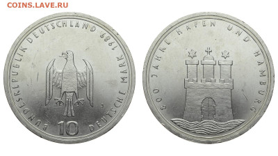 ФРГ. 10 марок 1989 г. Гамбург. До 23.10.19. - DSH_4658.JPG