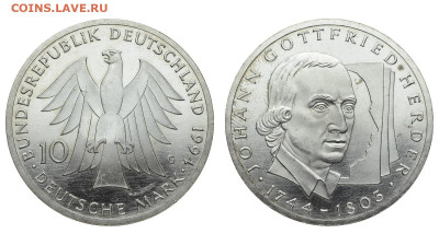 ФРГ. 10 марок 1994 г. Гердер. До 23.10.19. - DSH_4660.JPG