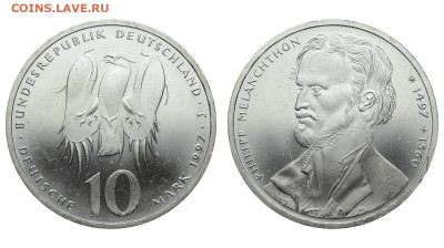 ФРГ. 10 марок 1997 г. Меланхтон. До 23.10.19. - DSH_4662.JPG