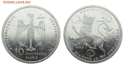 ФРГ. 10 марок 1995 г. Лев. До 23.10.19. - DSH_4664.JPG