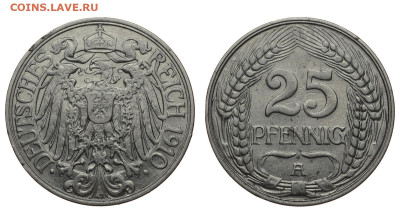 Германия. 25 пфеннингов 1910 г. До 23.10.19. - DSH_4722.JPG