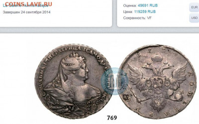 1 рубль 1737 года - А_Р_2014.09.24