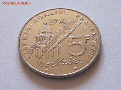 5 франков 1994 Вольтер Франция 26.10 22:00 - IMG_4580.JPG