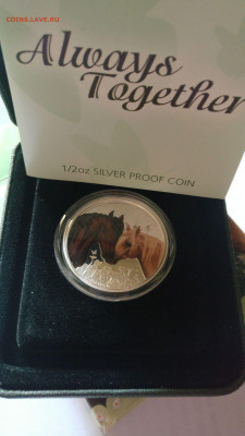 Тувалу 50 центов «Лошади» 2015 Ag 999. Пруф до 25.10 22:00 - АТкони2