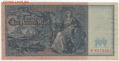 100 рейхсмарок 1910 красная печать. до 28.10.19 22-00 - ы2