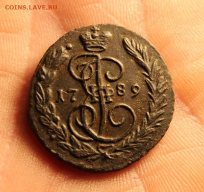 Копейка;1789г. ЕМ. 27.10.19г. 22:00. Моск. - 5к-1852-1860г. Копека 1789г. ЕМ. Реставрация 112.JPG