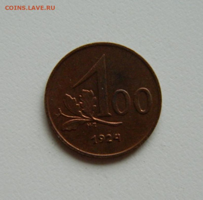 Австрия 100 крон 1924 г. до 28.10.19 - DSCN0024.JPG