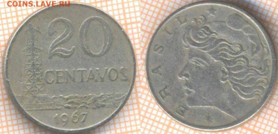 Бразилия 20 сентаво 1967 г., до30.10.2019 г. 22.00 по Москв - Бразилия 20 сентаво 1967  8188