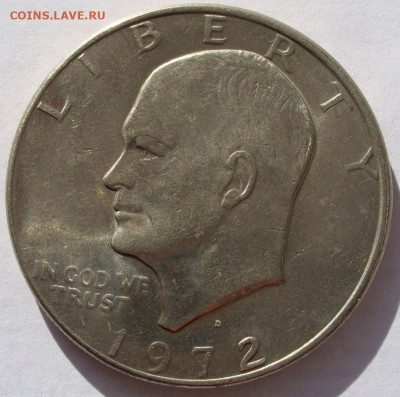 1 доллар Орёл 1972 D США. - 1 доллар Орёл 1972 D США - 2