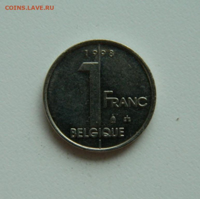 Бельгия 1 франк 1998 г. до 28.10.19 - DSCN0008.JPG