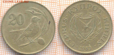 Кипр 20 центов 1983 г. , до 31.10.2019 г. 22.00 по Москве - Кипр 20 центов 1983  8216