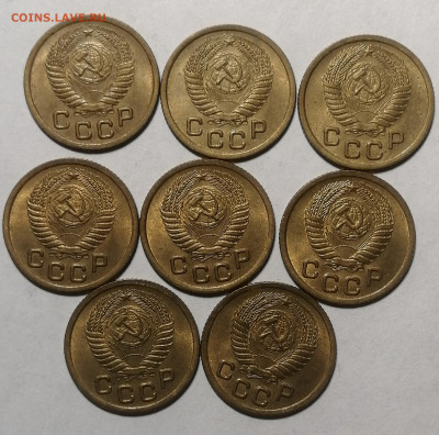ФИКС. 1 копейка 1952г. UNC штемпельный блеск до 27.10.19г - 1-