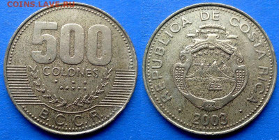 Коста-Рика - 500 колонов 2003 года до 1.11 - Коста-Рика 500 колонов, 2003