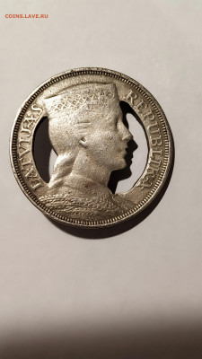 5 lati 1931 год. Значок из монеты (народное творчество) - IMG_20191026_210044
