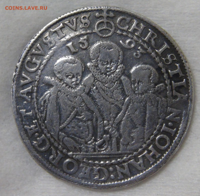 Талер 1593 Германия Саксония Правители 30.10.19 (ср. 22-30) - DSC08862.JPG