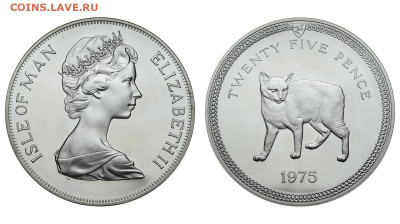 Остров Мэн. 25 пенсов 1975 г. Proof. До 30.10.19. - DSH_4498.JPG