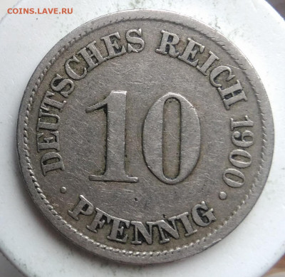 Германия 10 пфеннигов 1900 года до 01.11.2019 - IMG_20191018_160219