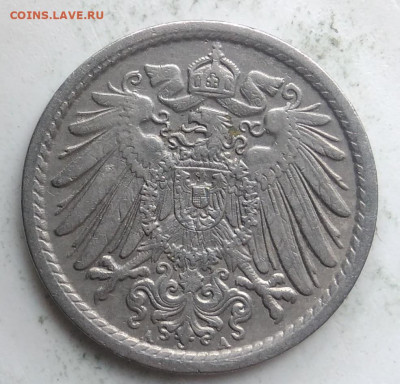 Германия 5 пфеннигов 1908 года до 01.11.2019 - IMG_20191018_155947