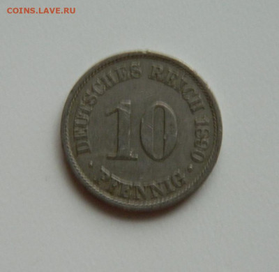 Германия 10 пфеннигов 1890 года "А". до 31.10.19 - DSCN9942.JPG