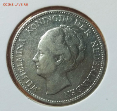 С 200 р. Нидерланды 1 гульден 1924 - 139664849