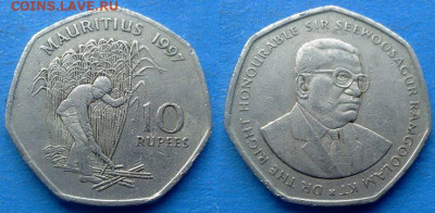 Маврикий - 10 рупий 1997 года до 4.11 - Маврикий 10 рупий, 1997