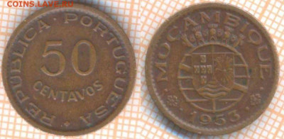 Мозамбик Португальский 50 сентаво 1953 г. , до 5.11.2019 г. - Мозамбик 50 сентаво 1953  8296
