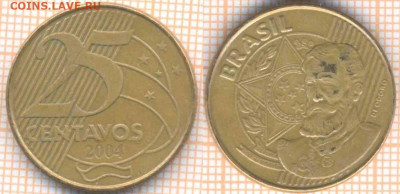 Бразилия 25 сентаво 2004 г. , до 5.11.2019 г. 22.00 по Москв - Бразилия 25 сентаво 2004  8299