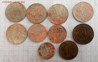 лот монет СССР,никель до 1957г. -10 шт до 31.10.19 22-00 - P91030-130132